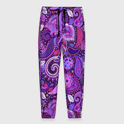Мужские брюки Фиолетовый этнический дудлинг