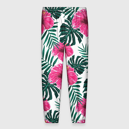 Мужские брюки Гавайский гибискус / 3D-принт – фото 2