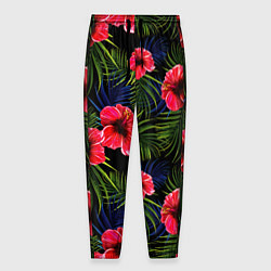 Мужские брюки Тропические цветы и листья