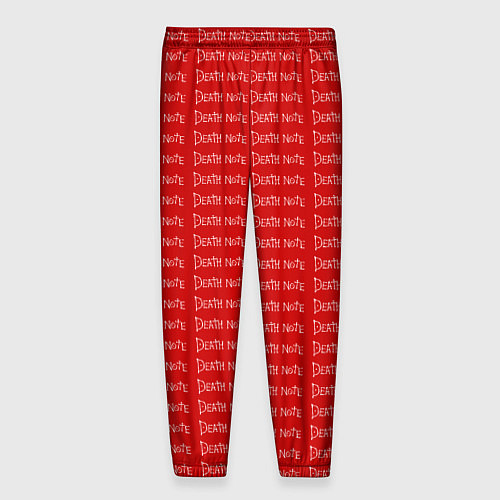 Мужские брюки Death note pattern red / 3D-принт – фото 2