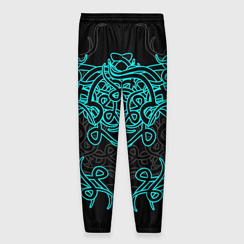 Мужские брюки Узоры магия / 3D-принт – фото 2