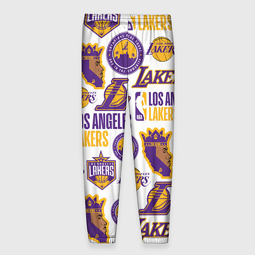 Мужские брюки LAKERS LOGO / 3D-принт – фото 2