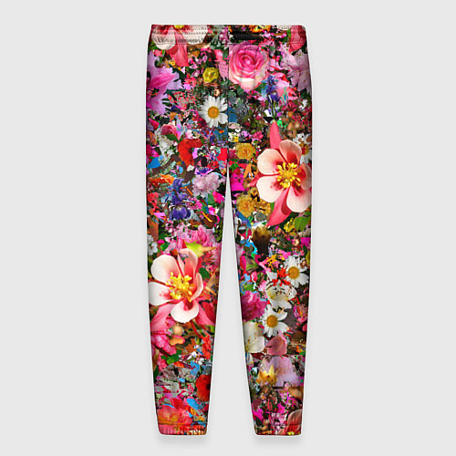 Мужские брюки Разные цветы / 3D-принт – фото 2