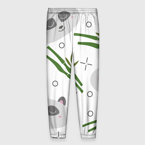 Мужские брюки Панда с бамбуком / 3D-принт – фото 2