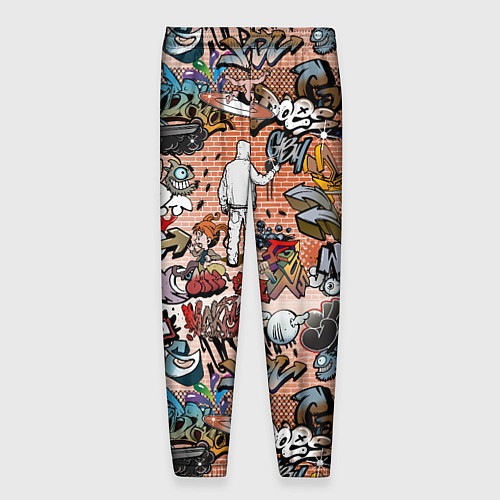 Мужские брюки Граффити / 3D-принт – фото 2