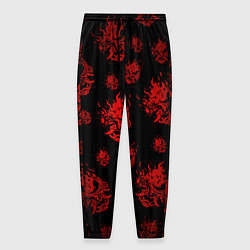 Мужские брюки Samurai pattern - красный