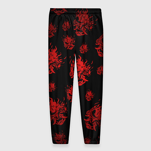 Мужские брюки RED SAMURAI PATTERN / 3D-принт – фото 2