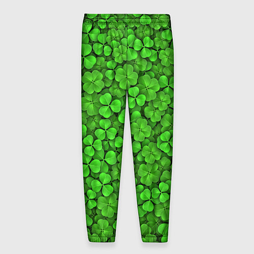 Мужские брюки Зелёный клевер / 3D-принт – фото 2