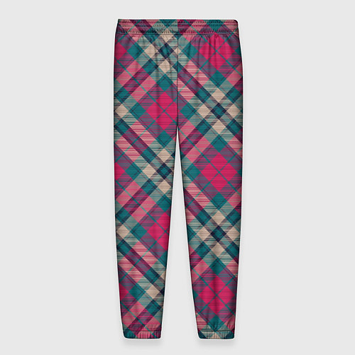 Мужские брюки Узор в клеточку / 3D-принт – фото 2