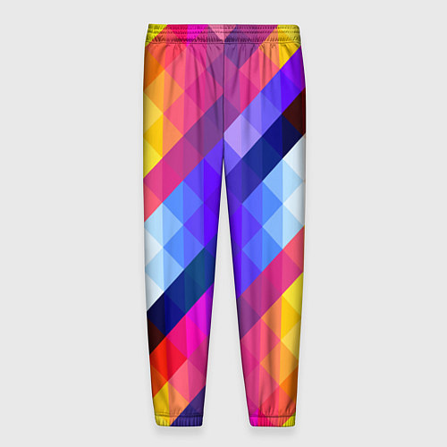 Мужские брюки Пиксельная радуга / 3D-принт – фото 2