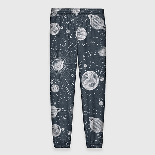 Мужские брюки Звезды, планеты и созвездия / 3D-принт – фото 2