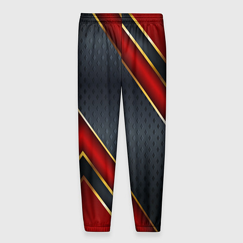 Мужские брюки Black & Red 3D / 3D-принт – фото 2