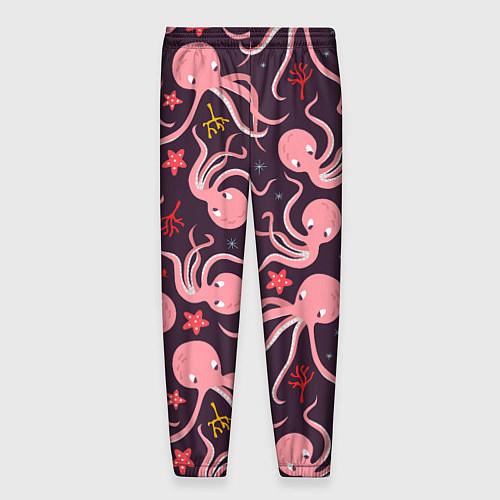 Мужские брюки Осьминоги / 3D-принт – фото 2