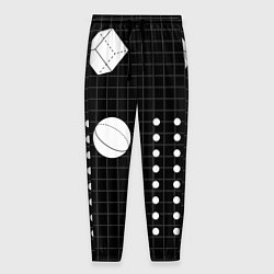 Мужские брюки Черно-белые фигуры 3D