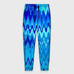 Мужские брюки Синий-голубой абстрактный узор
