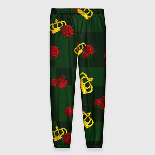 Мужские брюки Короны и розы / 3D-принт – фото 2