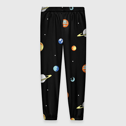 Мужские брюки Планеты в космосе / 3D-принт – фото 2