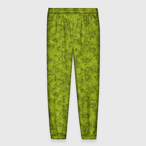 Мужские брюки Зеленый мраморный узор / 3D-принт – фото 2