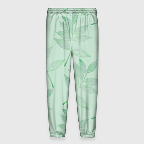 Мужские брюки Зеленые листья / 3D-принт – фото 2