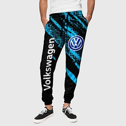 Брюки на резинке мужские Volkswagen Фольксваген, цвет: 3D-принт — фото 2
