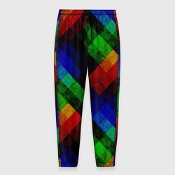 Мужские брюки Разноцветный мраморный узор