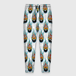 Брюки на резинке мужские Игра в Боулинг, цвет: 3D-принт