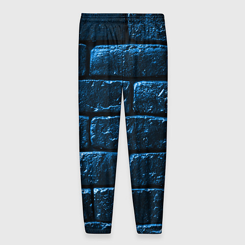 Мужские брюки Неоновая, кирпичная стена / 3D-принт – фото 2