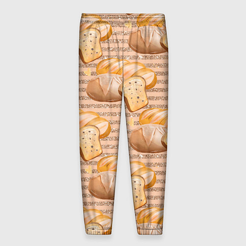 Мужские брюки Выпечка - хлеб и булочки / 3D-принт – фото 2