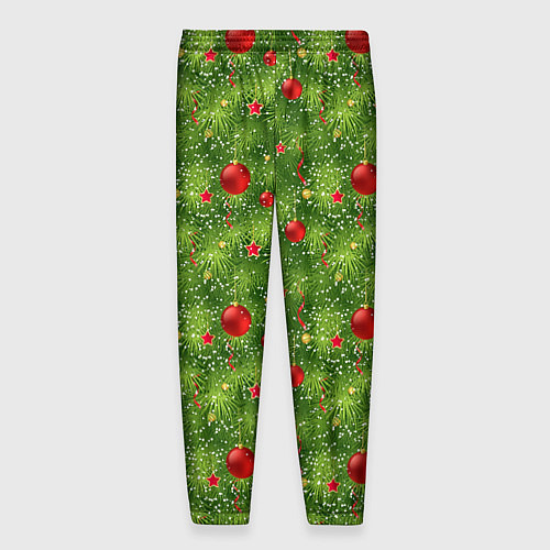 Мужские брюки Зелёная Ёлка / 3D-принт – фото 2