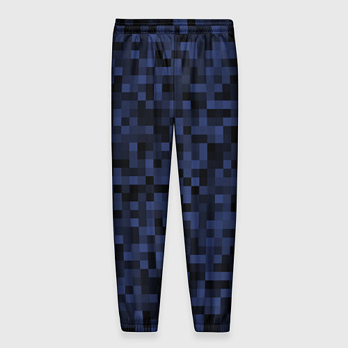 Мужские брюки Темная пиксельная абстракция / 3D-принт – фото 2