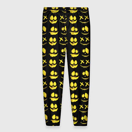 Мужские брюки Прикольные смайлы Хэллоуин Halloween / 3D-принт – фото 2
