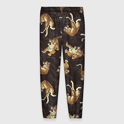 Мужские брюки Паттерн Японский тигр / 3D-принт – фото 2