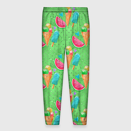 Мужские брюки Арбуз и мороженое / 3D-принт – фото 2
