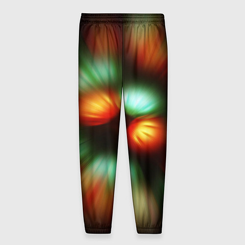 Мужские брюки Вспышка света в виде ярких линий / 3D-принт – фото 2