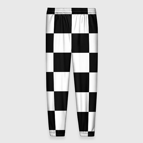 Мужские брюки Шахматная доска паттерн / 3D-принт – фото 2