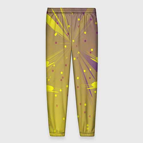 Мужские брюки Новогодний салют фейерверк / 3D-принт – фото 2
