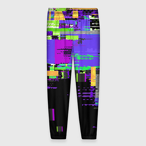 Мужские брюки Глитч эффект / 3D-принт – фото 2