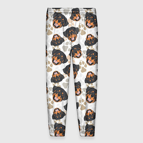 Мужские брюки Собака Ротвейлер Rottweiler / 3D-принт – фото 2