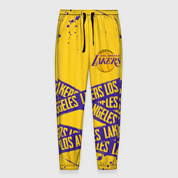 Брюки на резинке мужские LAKERS SPORT LINE STYLE NBA, цвет: 3D-принт