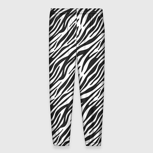 Мужские брюки Чёрно-Белые полоски Зебры / 3D-принт – фото 2