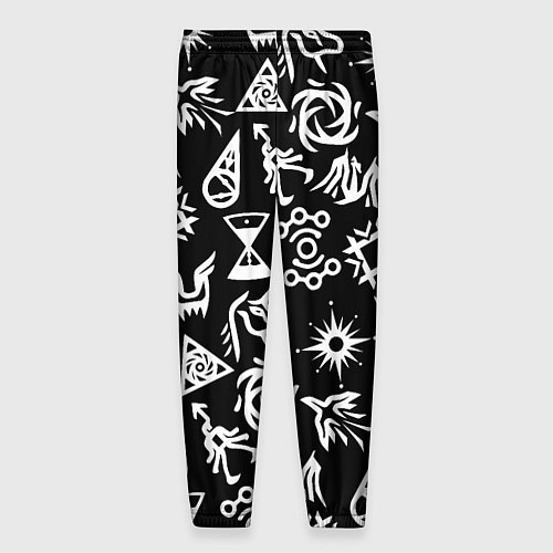 Мужские брюки EXO BAND SYMBOL PATTERN WHITE K-POP / 3D-принт – фото 2