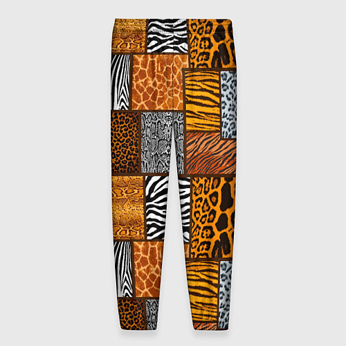 Мужские брюки Тигр, полосы, 2022 / 3D-принт – фото 2