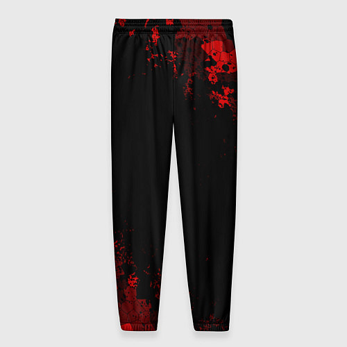 Мужские брюки MITSUBISHIC MILITARY GEOMETRY RED / 3D-принт – фото 2