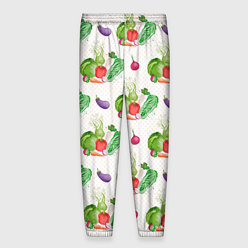 Мужские брюки Овощи с огорода / 3D-принт – фото 2