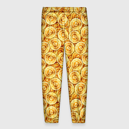 Мужские брюки Золотые Биткоины / 3D-принт – фото 2