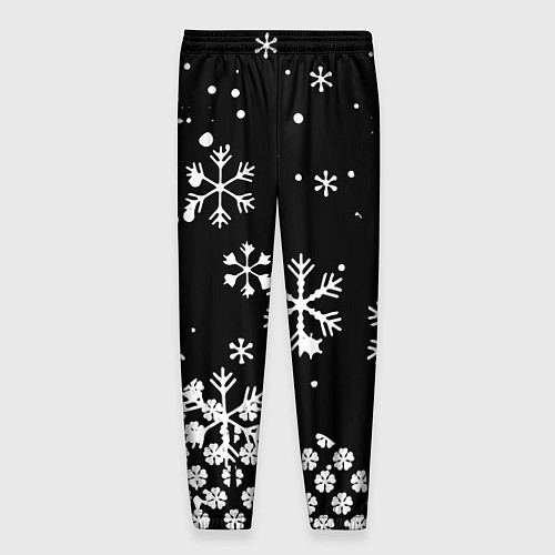 Мужские брюки Чёрный клевер снежинки / 3D-принт – фото 2