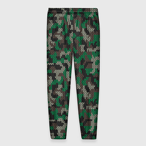 Мужские брюки Зелёный Вязаный Камуфляж / 3D-принт – фото 2
