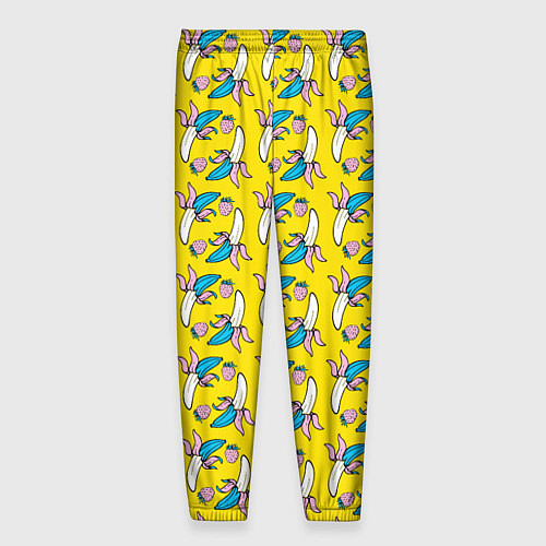 Мужские брюки Летний узор Забавные бананчики / 3D-принт – фото 2