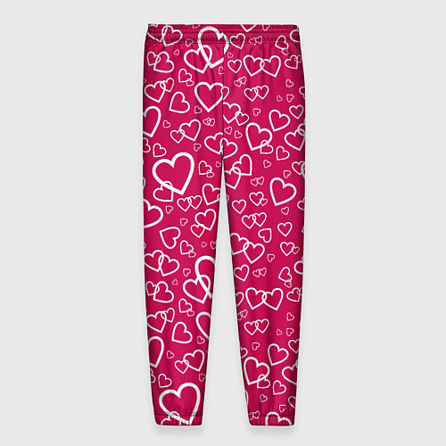 Мужские брюки Влюблённые Сердца LOVE / 3D-принт – фото 2