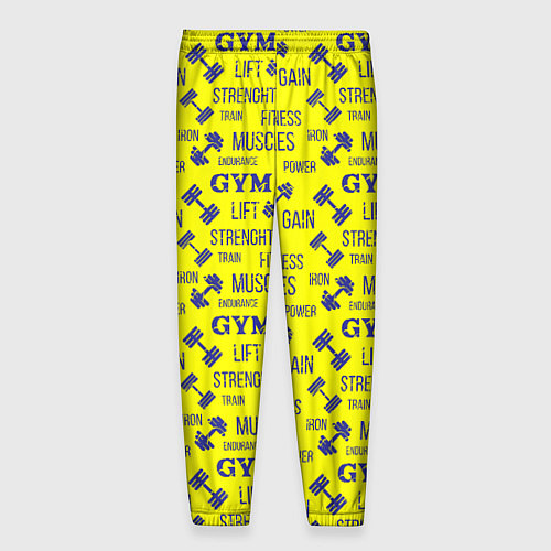 Мужские брюки GYM Спортзал / 3D-принт – фото 2